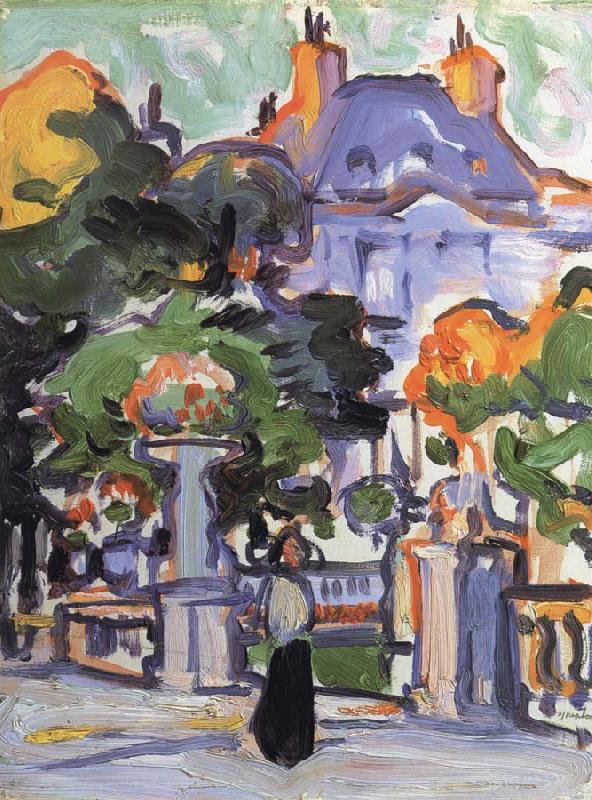 Samuel John Peploe The Luxembourg Gardens oil painting image